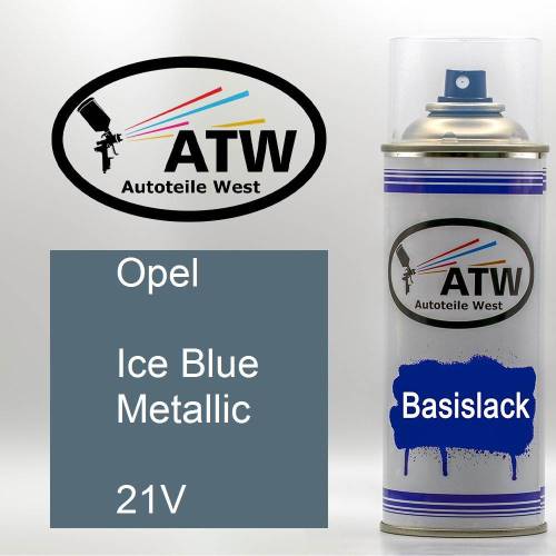 Opel, Ice Blue Metallic, 21V: 400ml Sprühdose, von ATW Autoteile West.